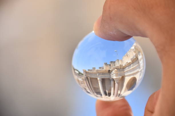 istock Archaeological site, Beit Shean Through a crystal ball, Israel 696405934