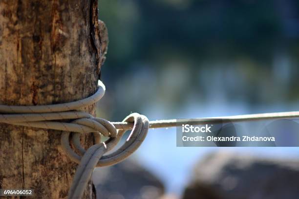 Rope Obstacle Course In The Boot Camp Stock Photo - Download Image