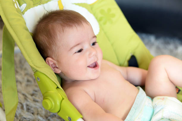 istock Portrait of smiling baby 696417614