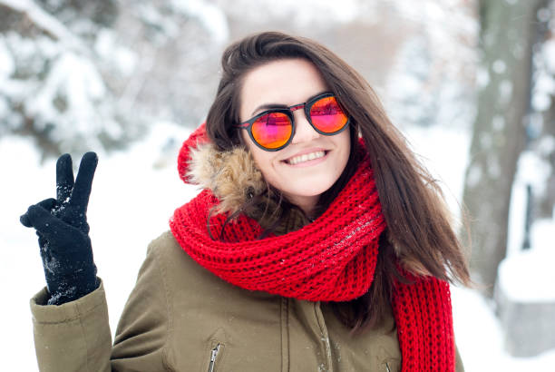 istock Beautiful girl in winter time 696417658