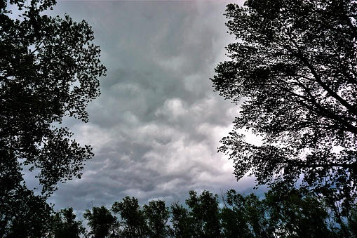 storm moving of the prairie