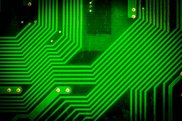 coup de circuit intégré. - circuit board computer chip mother board electrical component photos et images de collection