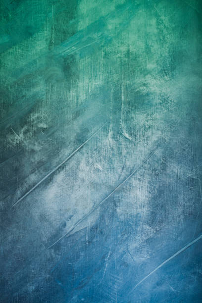 green blue abstract art painting background