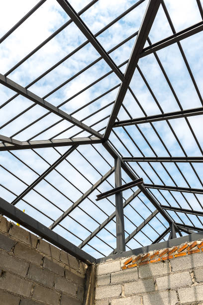 istock Roof Structure of house 696456678