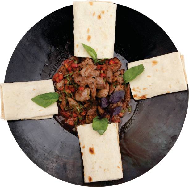 istock presentation with lavash, grilled meat and vegetables 696457550