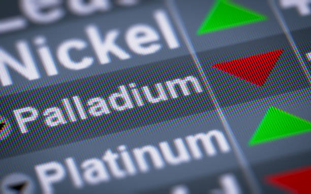 istock The Index of Palladium on The Screen. 696458130