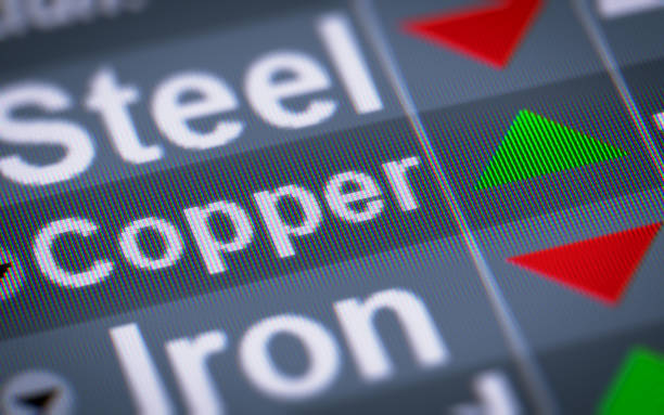 istock The Index of Copper on The Screen. 696460210