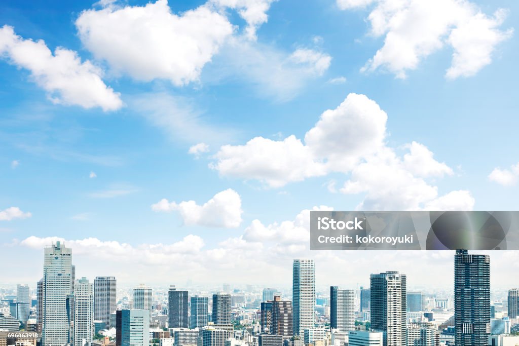 paisaje de la ciudad de Tokio - Foto de stock de Bloque de Oficinas libre de derechos