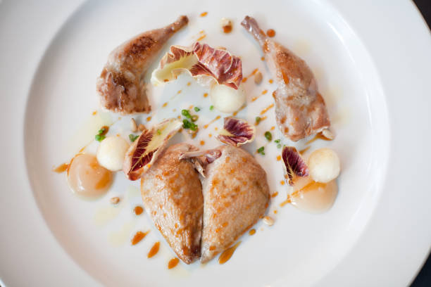 istock Main course meal of Quail 696481454