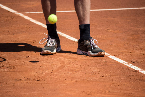 istock Tennis player in championship 696482068