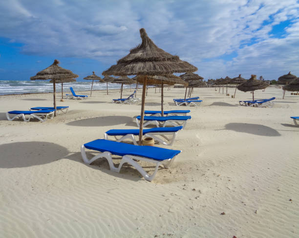 istock Deserted beach in Tunisia. North Africa 696499726