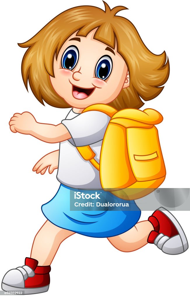 Ilustración de Dibujos Animados Feliz Niña Con Mochila y más Vectores Libres de Derechos de Alegre - Alegre, Andar, Aprender - iStock Ilustración de Dibujos Animados Feliz Niña Con Mochila y más Vectores Libres de Derechos de Alegre - Alegre, Andar, Aprender - iStock