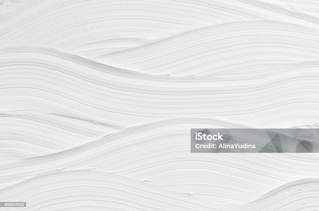 White wave plaster texture. Light modern abstract background. Textured Stock Photo