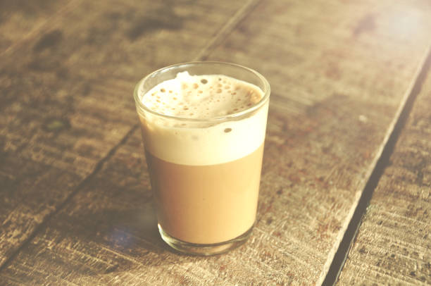 istock hot coffee in clear glass 696507998