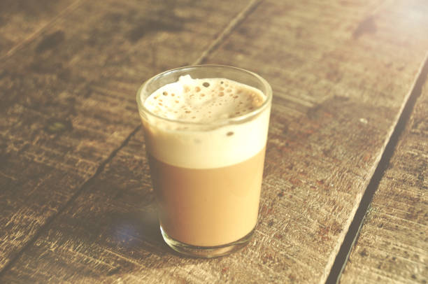 istock hot coffee in clear glass 696508616
