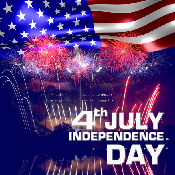 istock Fireworks background for 4th of July Independense Day. 696511254