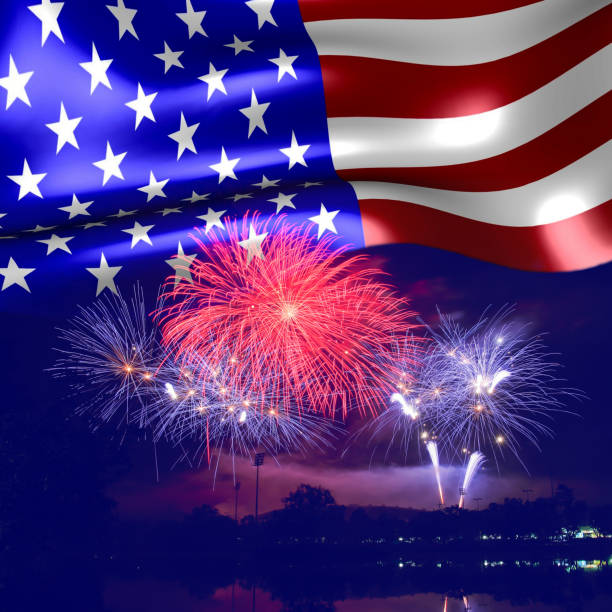 istock Fireworks background for 4th of July Independense Day. 696511380
