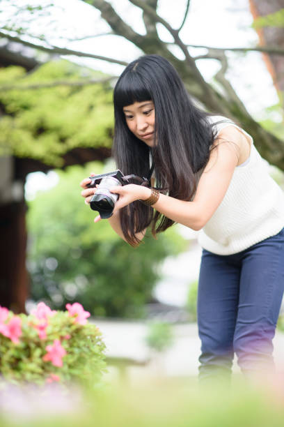 istock A woman travels in Japan 696514428