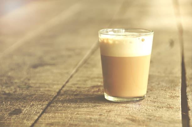 istock hot coffee in clear glass 696514546
