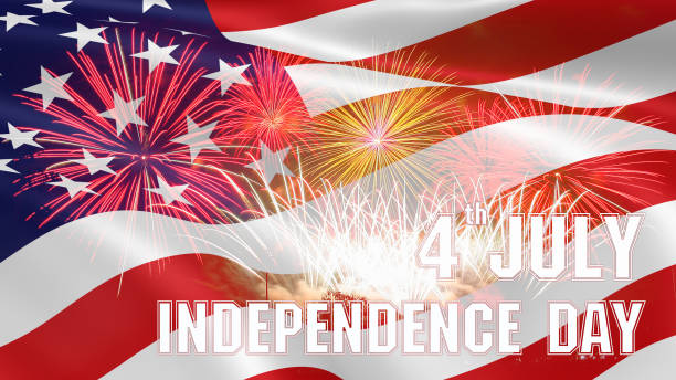 istock Fireworks background for 4th of July Independense Day. 696517888