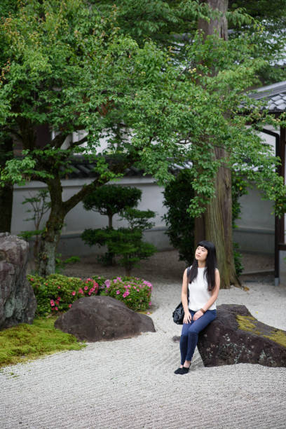 istock A woman travels in Japan 696518292