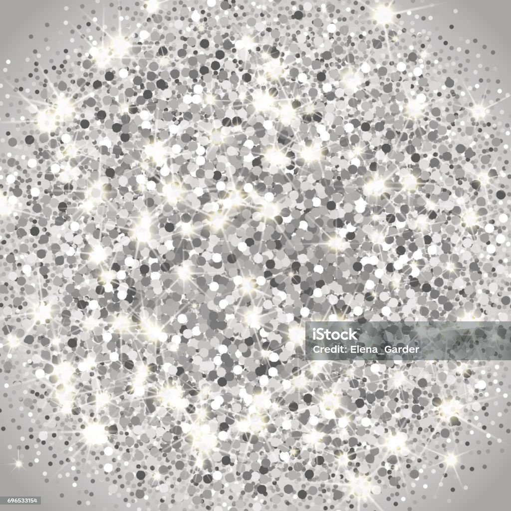 Falling silver particles on a black background. Scattered silver confetti. Rich luxury fashion backdrop. Bright shining glitter. Round dots Falling silver particles vector background. Scattered silver confetti. Rich luxury fashion backdrop. Bright shining glitter. Round dots illustration. Silver - Metal stock vector