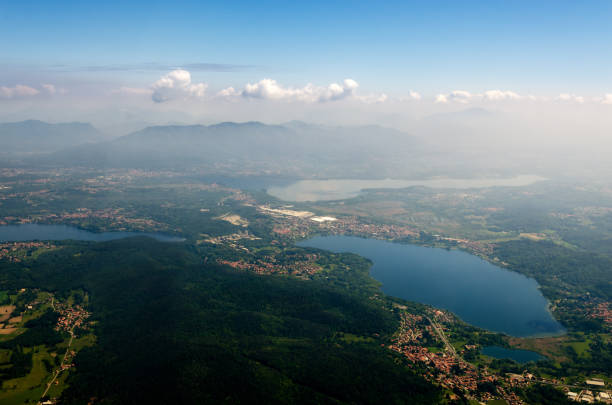 Lombardy seen from the airplane