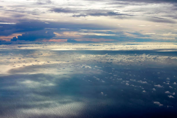 istock Clouds. A view from a window of the plane 696548132
