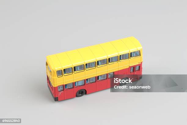 Bus Model Isolated Over A White Background Stock Photo - Download Image Now - Bus, Hong Kong, City