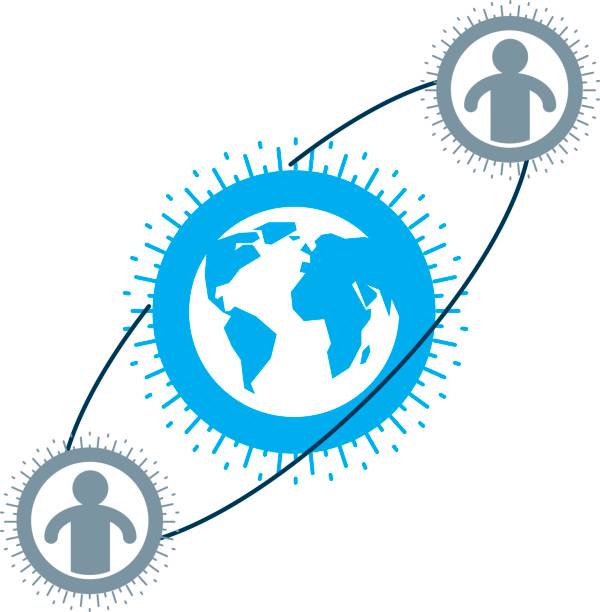 концептуальная эмблема человечества и человека, уникальный векторный символ, созданный с различными иконами. знак системы и социальной ма� - mankind stock illustrations