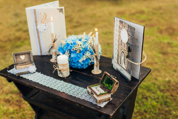 istock A table for a wedding ceremony in Montenegro 696566536