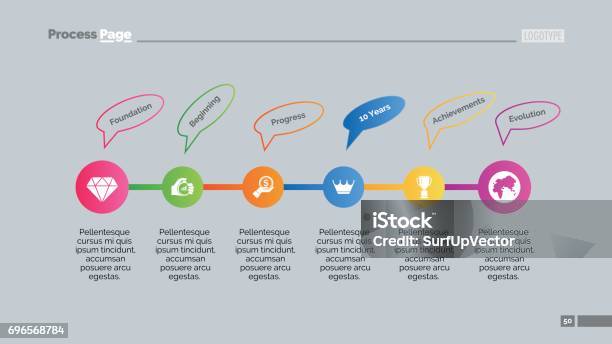 Introduction Proces Graph Process Chart Slide 2 Stock Illustration - Download Image Now ...
