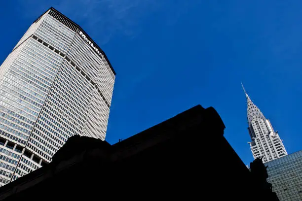 Metlife and Chrysler Buildings in Manhattan New York USA