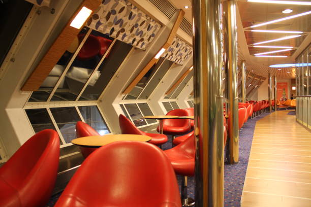 istock inside of the one travel ferry boat. 696577656