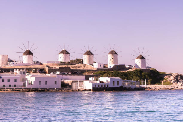 istock Windmills Mykonos greece island 696584086