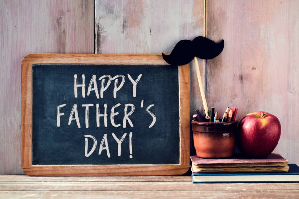 istock text happy fathers day in a chalkboard 696585372