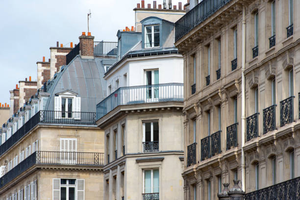 istock Paris, French traditional architecture 696594278