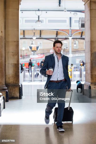 Rushing To Work Stock Photo - Download Image Now - Town, UK, 30-39 Years