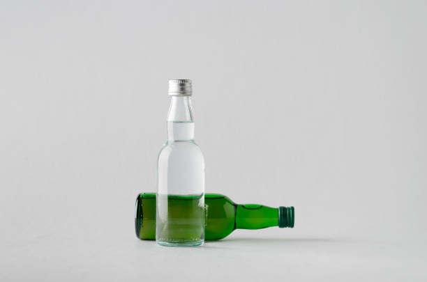 istock Miniature Spirits / Liquor Bottle Mock-Up - Two Bottles 696597540