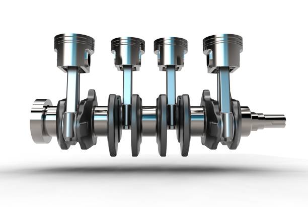 istock 3d rendering of crankshaft with engine pistons 696598120