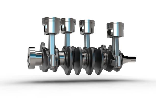 istock 3d rendering of crankshaft with engine pistons 696598130