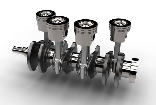 istock 3d rendering of crankshaft with engine pistons 696598194