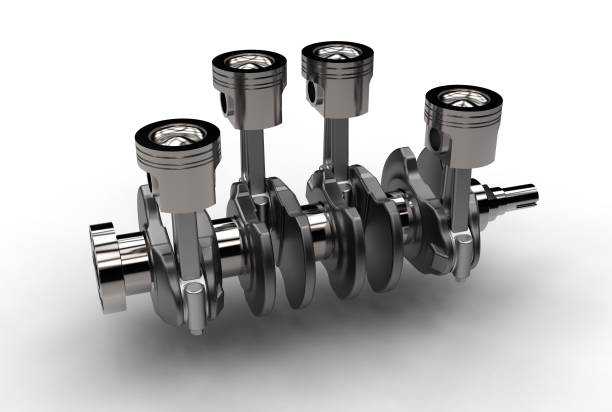 istock 3d rendering of crankshaft with engine pistons 696598206