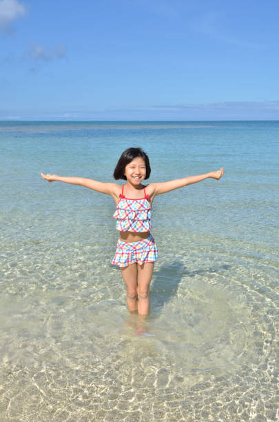 istock A girl on the beach 696601560