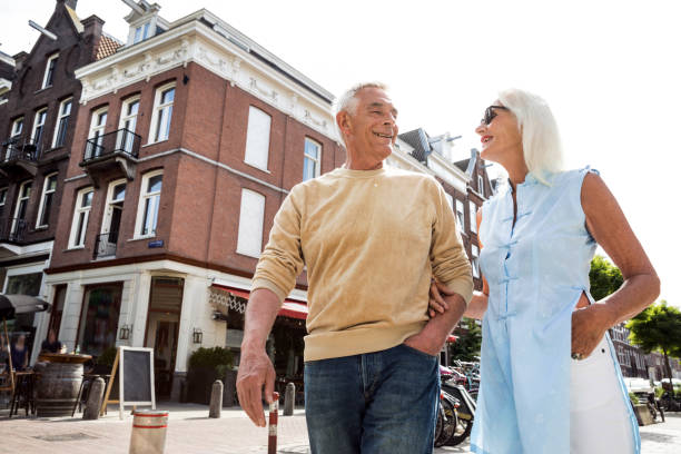 istock Couple during a vacation, discovering Amsterdam 696601632