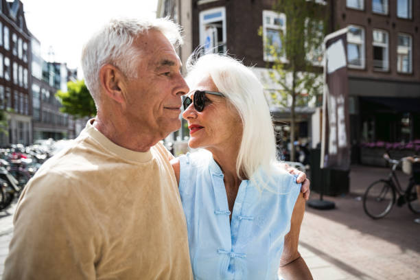 istock Couple during a vacation, discovering Amsterdam 696601652