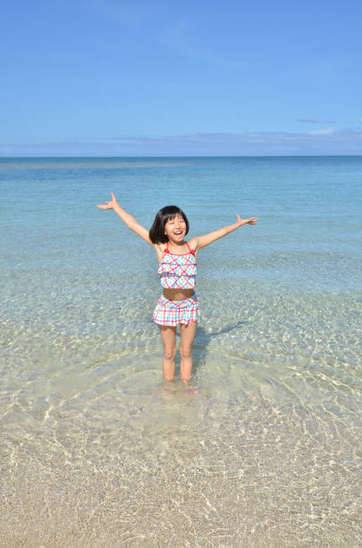 istock A girl on the beach 696601740