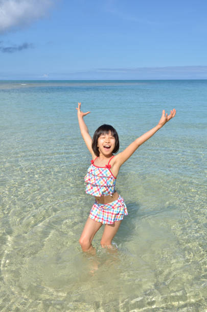 istock A girl on the beach 696601798