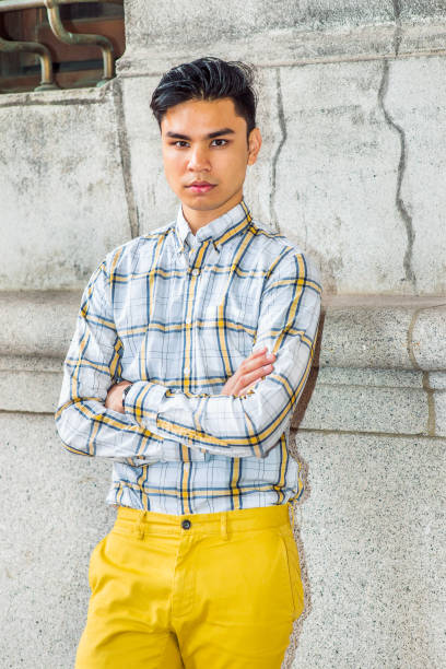 istock Young Asian American Man in New York 696604334