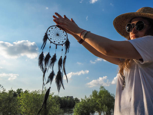 istock Blond women with dreamcatcher 696614640
